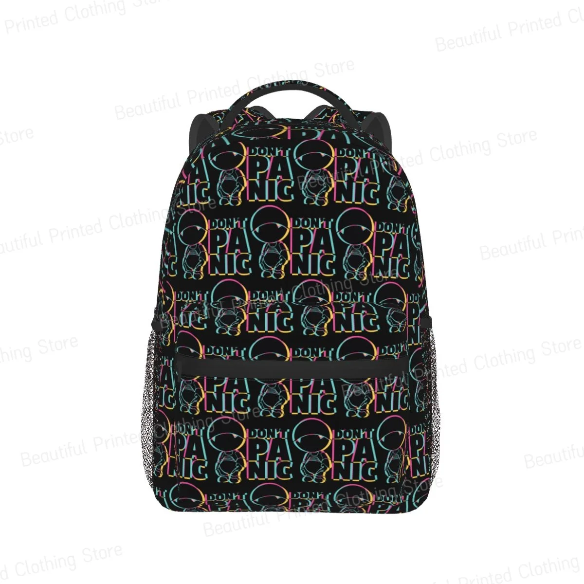 Mochila versátil para meninos e meninas, não entre em pânico, mochila portátil, bolsa de ombro, bolsa portátil diária