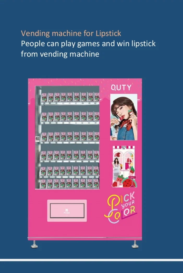 Custom Hair Cosmetics Vending Machines for Sale Facial Masks Lipstick Jewelry Lash Toys Makeup Gumball Combo Vending Machine