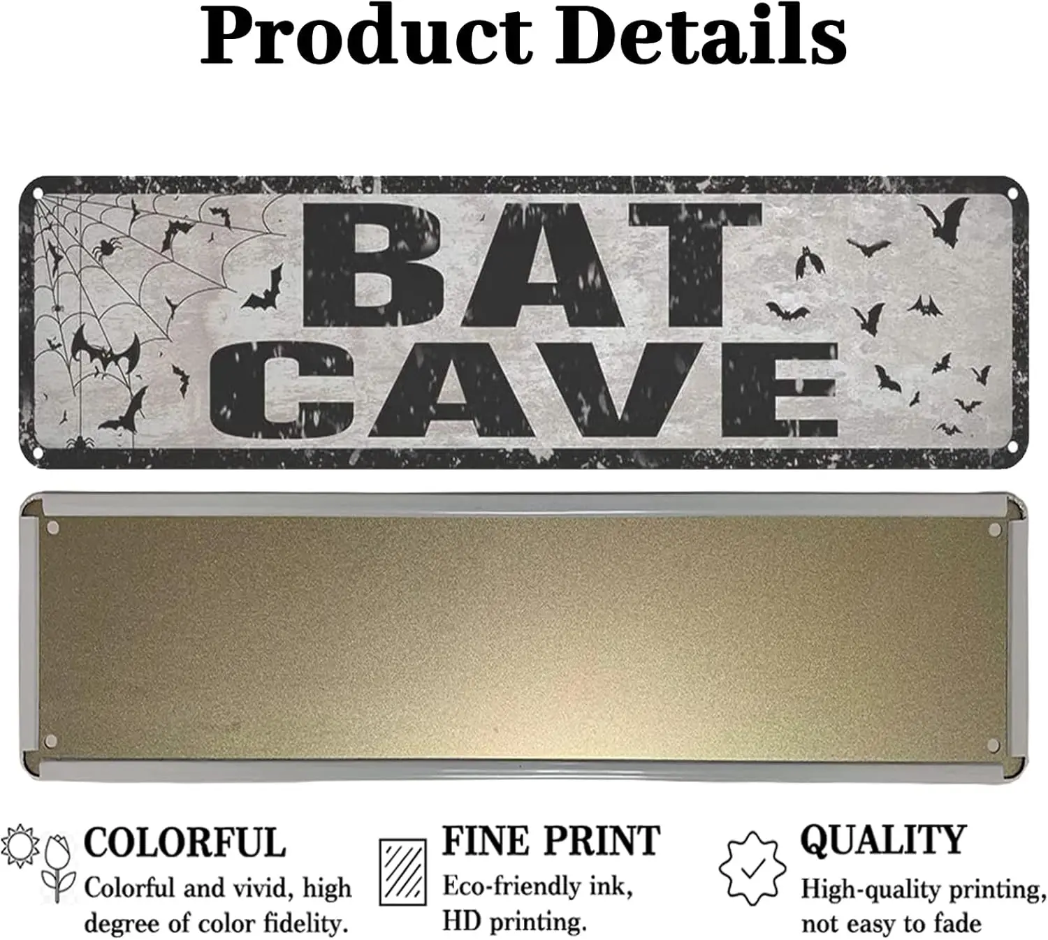 Bat Cave Metal Street Sign Vintage Rustic Decor Coffee Shop Bar camera da letto decorazione della parete della casa Bat Cave Sign 4x16 pollici Man