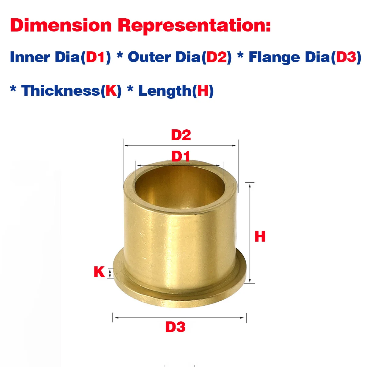 

Oil Bearing Flange Step Shouldered Copper Sleeve / Flange Bushing