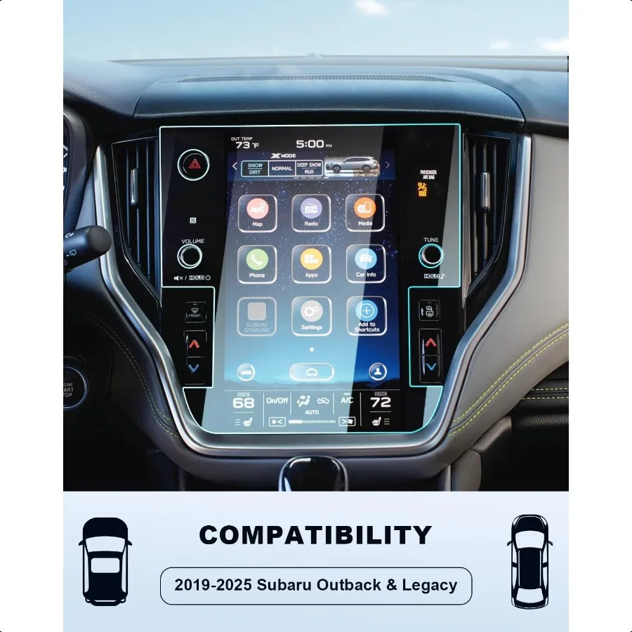 For 2025  Outback Screen Protector 20202022 2023 2024 2025 Outback Legacy Accories 9H Tempered Glass 11.6 Inch Navigation Touch