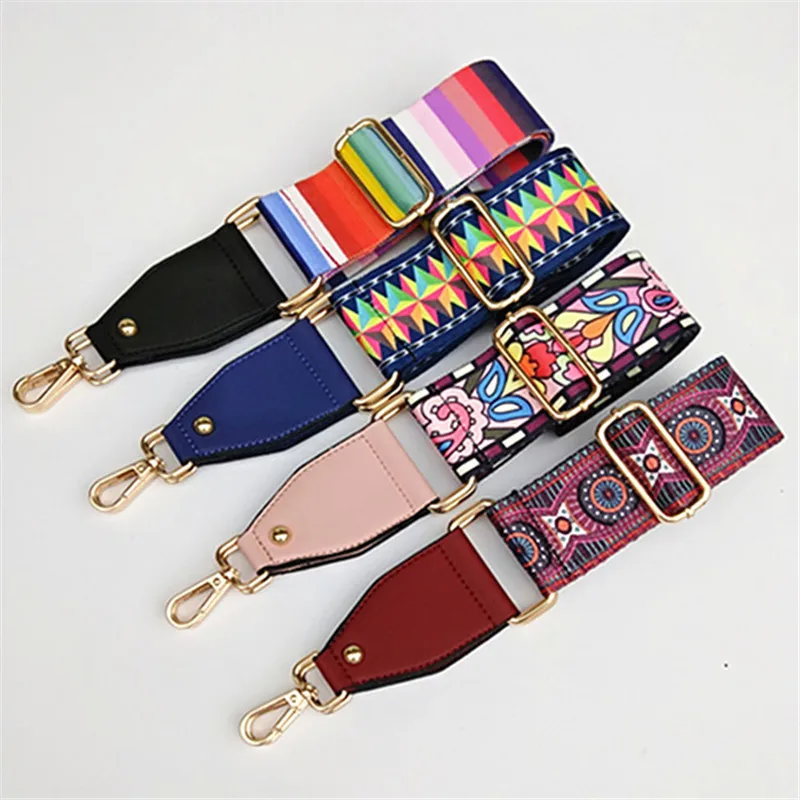 

5cm Colourful Women's Bag Strap Wide Shoulder Belts Long Replacement Bag Belt Travel Accessories