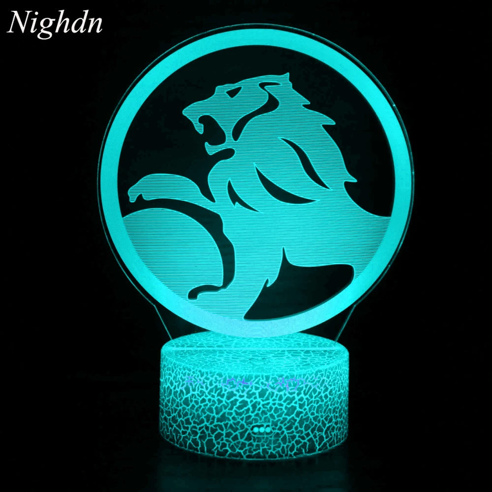 

Nighdn Lion 3D Lamp LED Creative Illusion 7 Color Changing Night Light for Kids Men Room Decorative Lights Holiday Birthday Gift