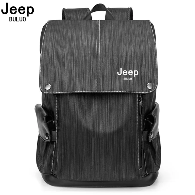 Jeep Buluo Famous Brand Trendy Men\'s Computer Bags  Super Large Capacity Student School Bag Men\'s Leisure Travel Business