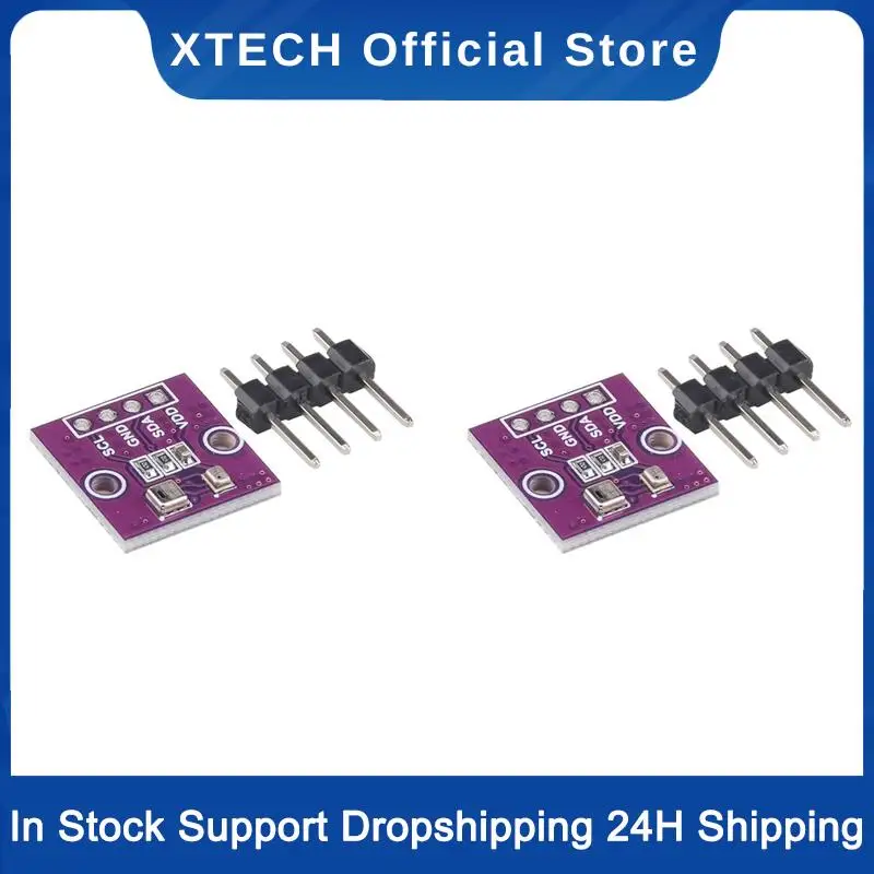 

XTECH 2X AHT20 + BMP280 Модуль давления температуры и влажности воздуха Высокоточный цифровой датчик температуры и влажности и давления воздуха