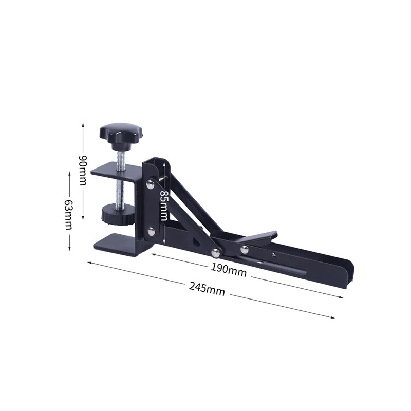 1 Pair Punching-Free Desktop Extending Boards Holder Foldable Keyboards Extension Bracket Office Computer Working Tablet Laptop