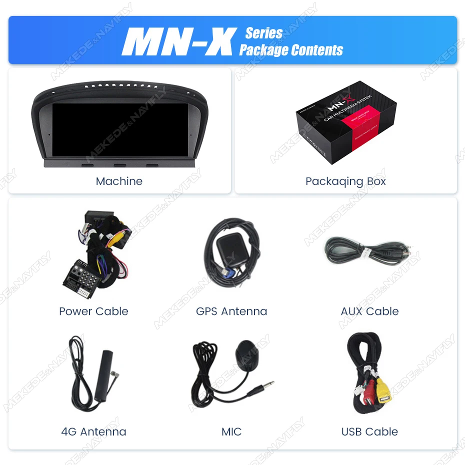 Image 7: Autoradio multimédia MEKEDE Android 15 pour BMW Série 5 E60 E61 E63 E64 Série 3 E90 E91 E92 E93 CCC CIC DSP Carplay GPS