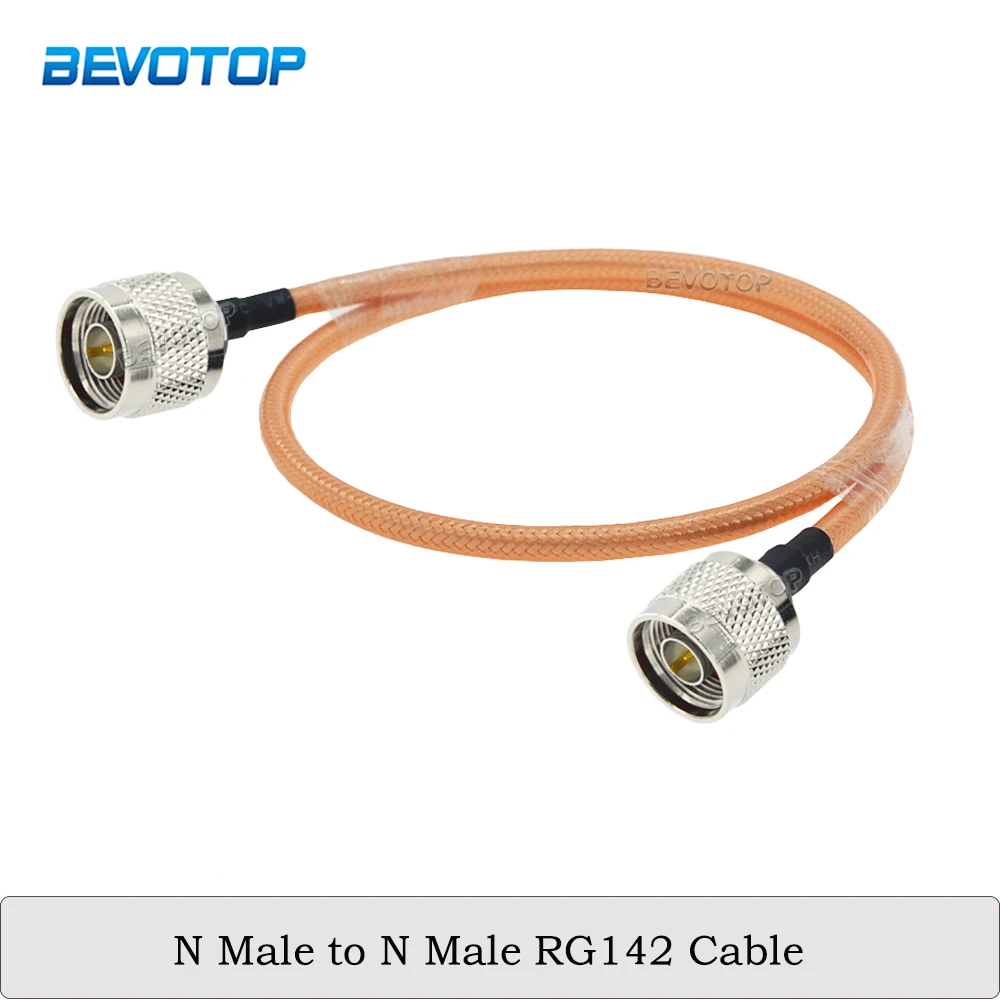 

New N Male to N Male Plug Connector RG142 Double Shielded Cable 50 Ohm Low Loss Temperature Resistant RF Coaxial Pigtail Jumper