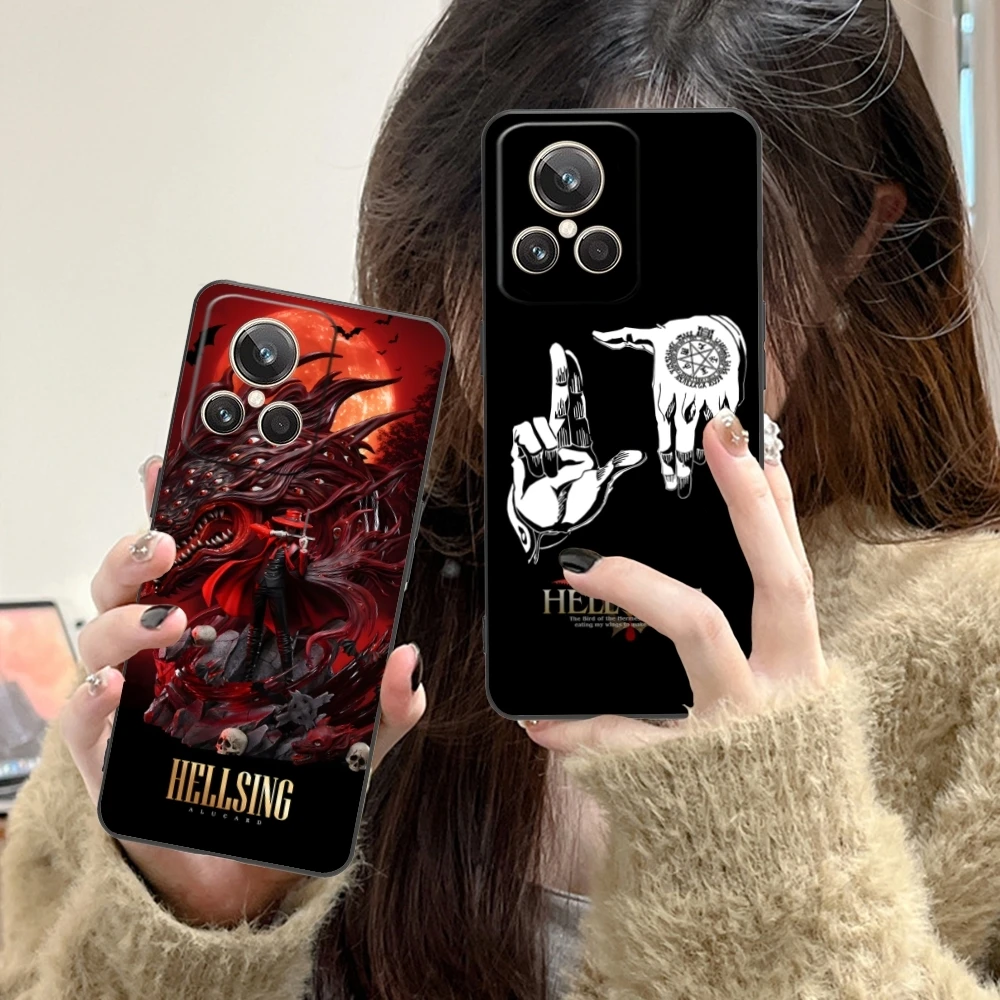 Mobile Alucard Hellsing Smart Cell Phone Case for Realme GT 2 9i 8i 7i Pro X50 X2 C35 C21 C20 C11 C3 Black Phone Cover Shell