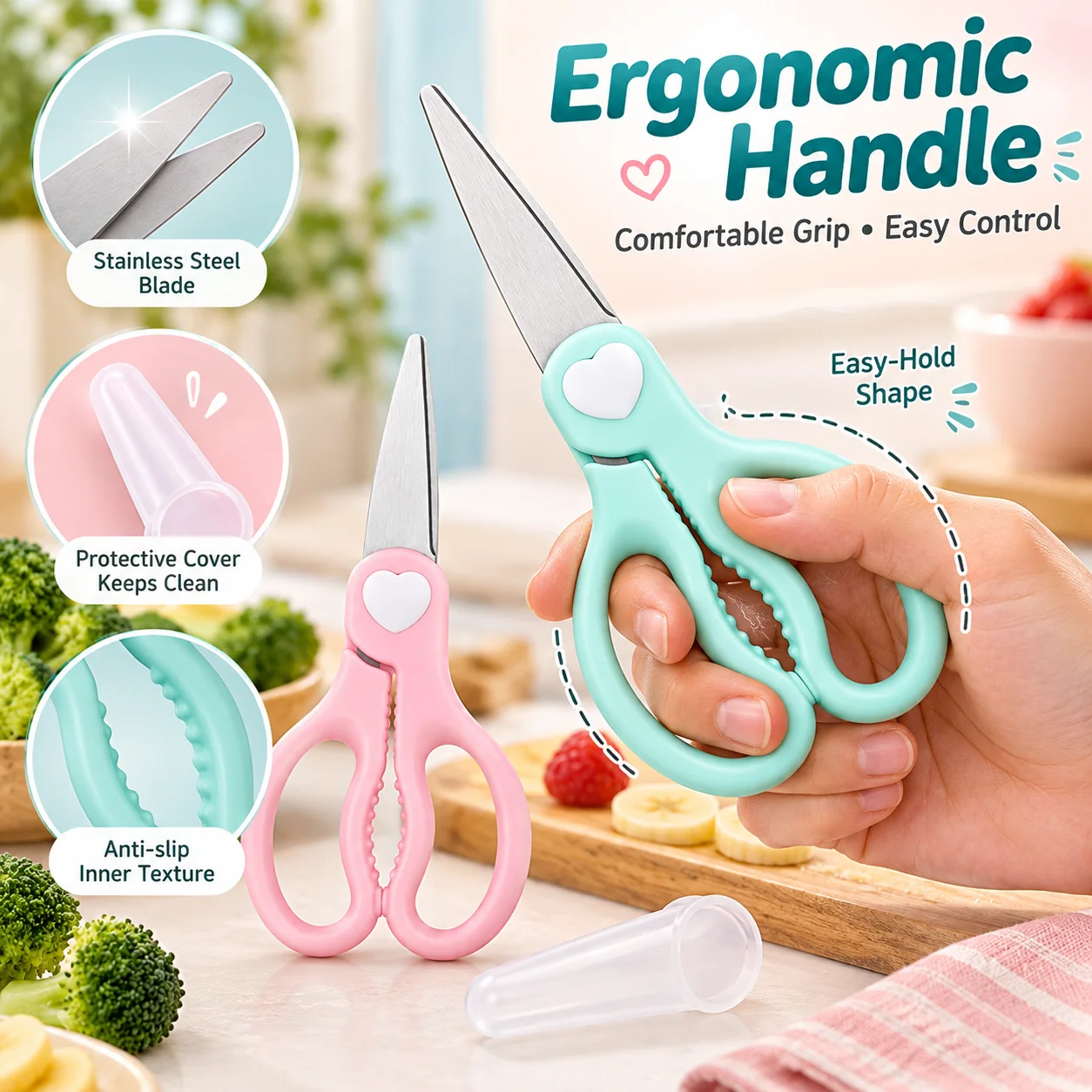 Baby Food Scissors Portable, S - Veggie Baby Food 评论和价格
