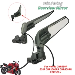 CBR650R Wind Wing Rearview Mirror For Honda CBR1000RR CBR600RR CBR 650F 250R 300R 400RR 500R Retroviseur Moto Mirrors With Light