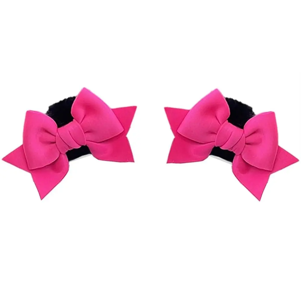 

2 шт., милый узел, мотошлем, уши для вождения, украшение для шлема, однотонные аксессуары для шлема для катания на лыжах