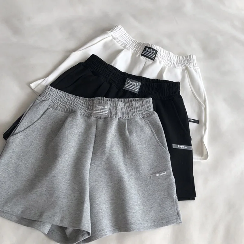 

Casual Wide Leg Pants Women's Summer Thin Loose High Waist A-Line Slimming Fitn Sport ey orts Trendy Ins Korean Sle