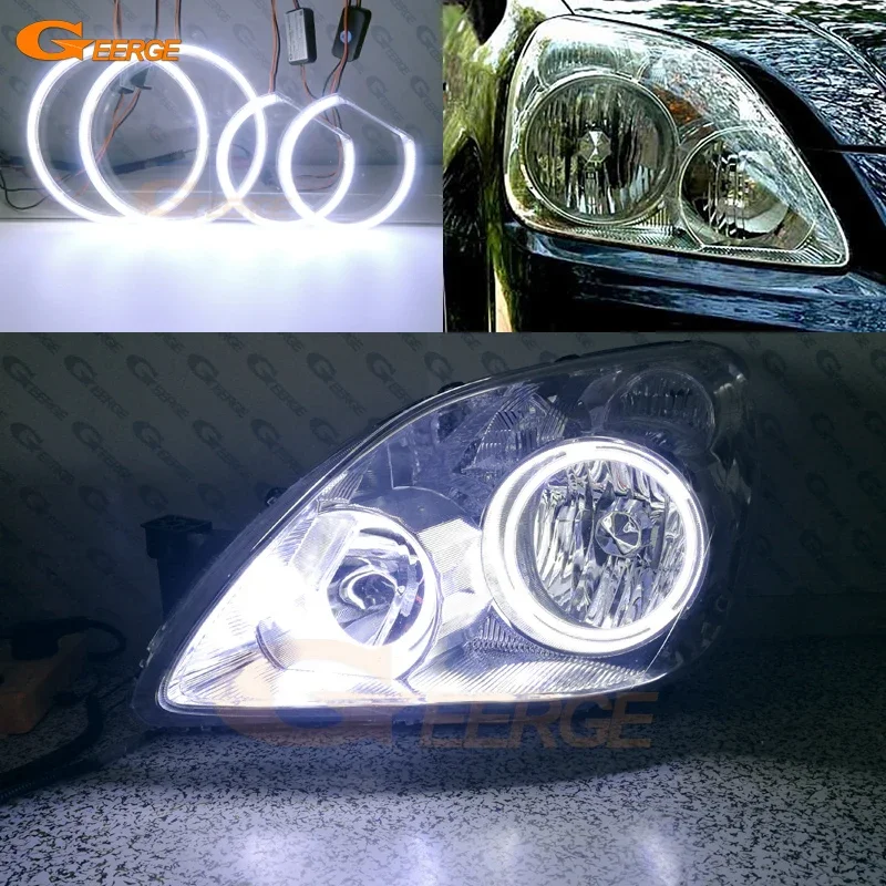 

For Honda CR-V CRV II 2005 2006 Excellent Day Light Ultra Bright COB Led Angel Eyes Kit Halo Rings
