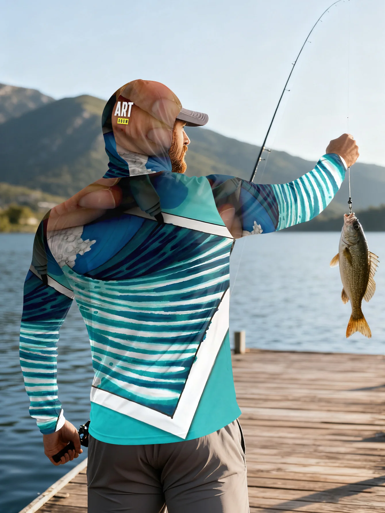 Fishing Hoodie Men Long Sleeve Quick Dry Breathable Clothing Uv Protection Outdoor Fishing T-shirt fishing clothes view 5