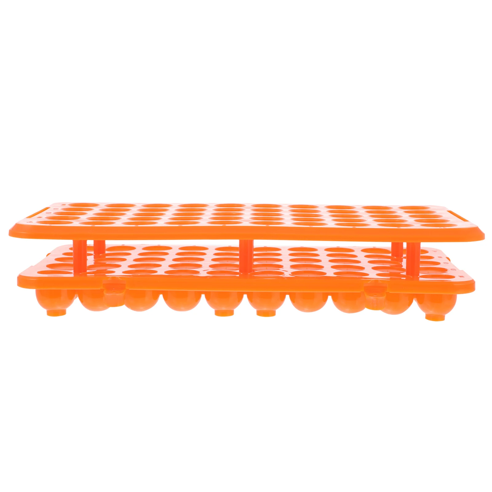 

Plastic Test Rack with 50 Test Tube Container Holes for 15ml Tubes Lab Stand Holder Detachable Lightweight Storage