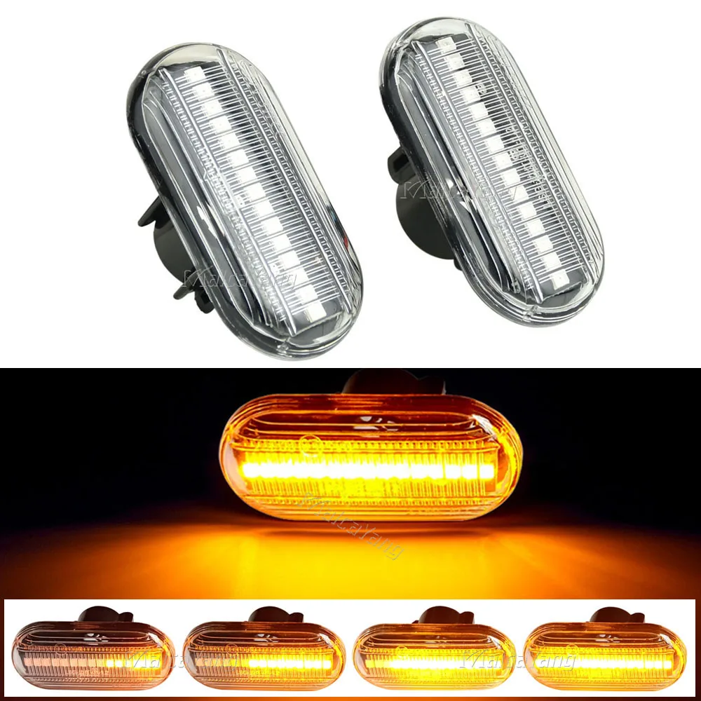 LED Dynamic Side Indicator Marker Signal Light Lamp Sequential Flashing For Renault Clio 1 2 KANGOO MEGANE ESPACE TWINGO MASTER