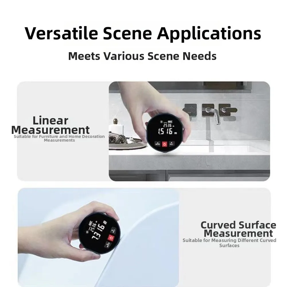 Electronic Distance Meter with Roller Mechanism for Accurate Measurement up to 99 999 Meters ABS Material Compact Size