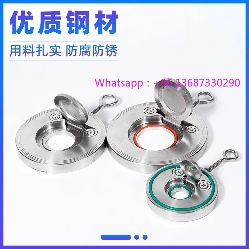 Clamp type check valve H74W-16P thin single plate check valve flap type check valve dn50