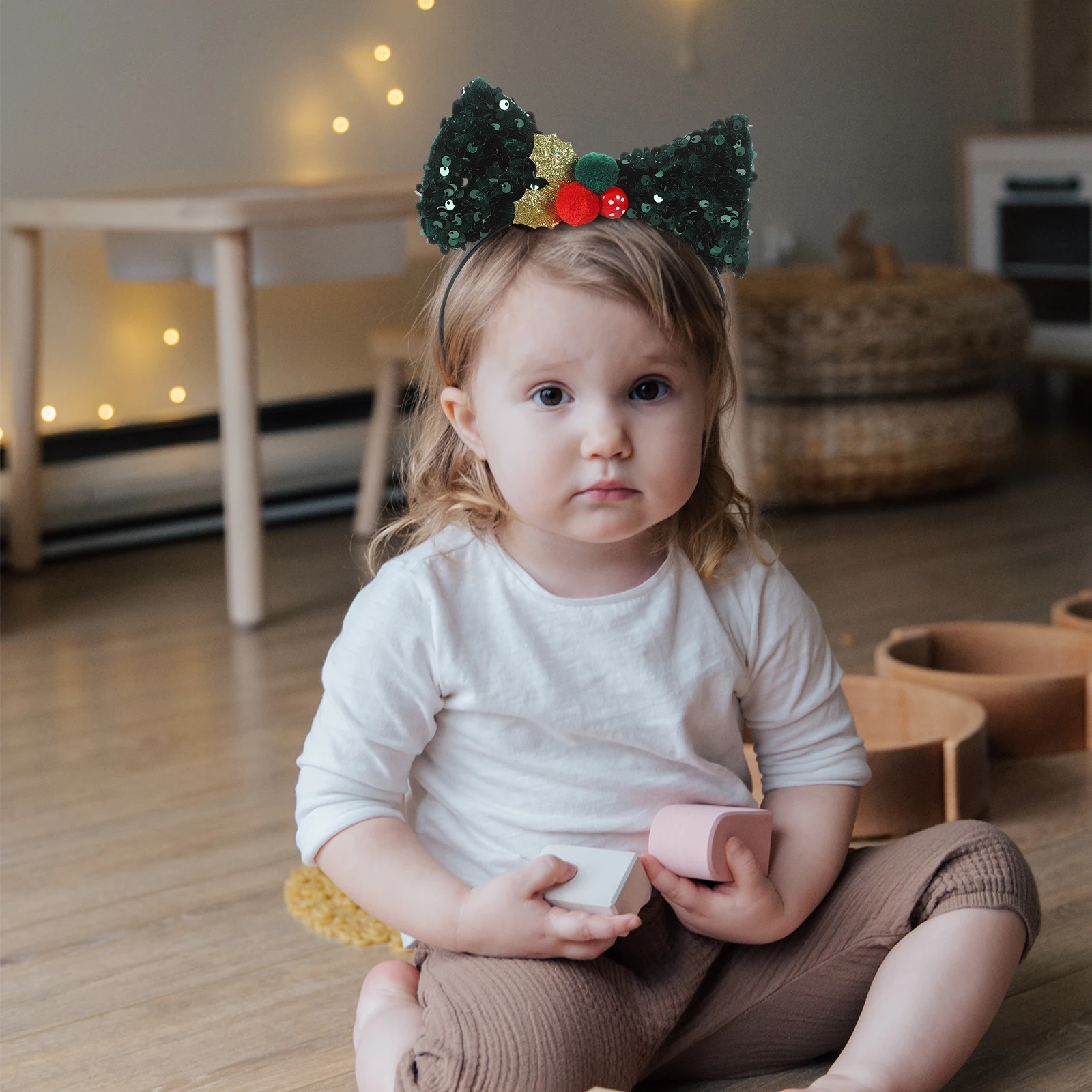 

Christmas Bow Headband for Kids Women Party Hair Accessory Festival Cosplay Hairband Lightweight Comfortable Costume