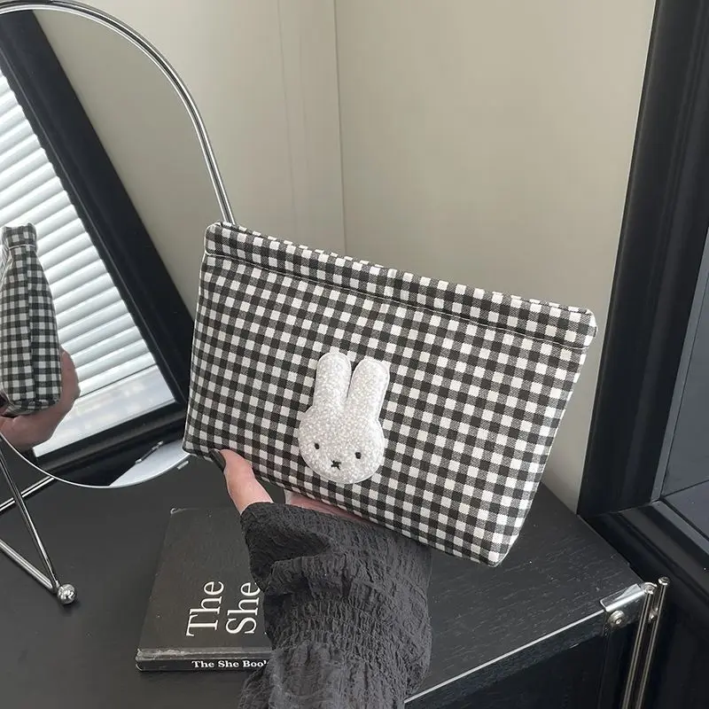 New Miffy Cute Kawaii High-Value Gift Makeup Bag Two-Dimensional Cartoon Creative Student Large Capacity Stationery Storage Bag