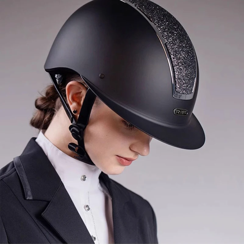 Rif Kask jeździecki Sporty jeździeckie Kask jeździecki Oddychający regulowany kask rowerowy Sprzęt jeździecki dla dzieci Bezpieczeństwo jazdy Kask ochronny