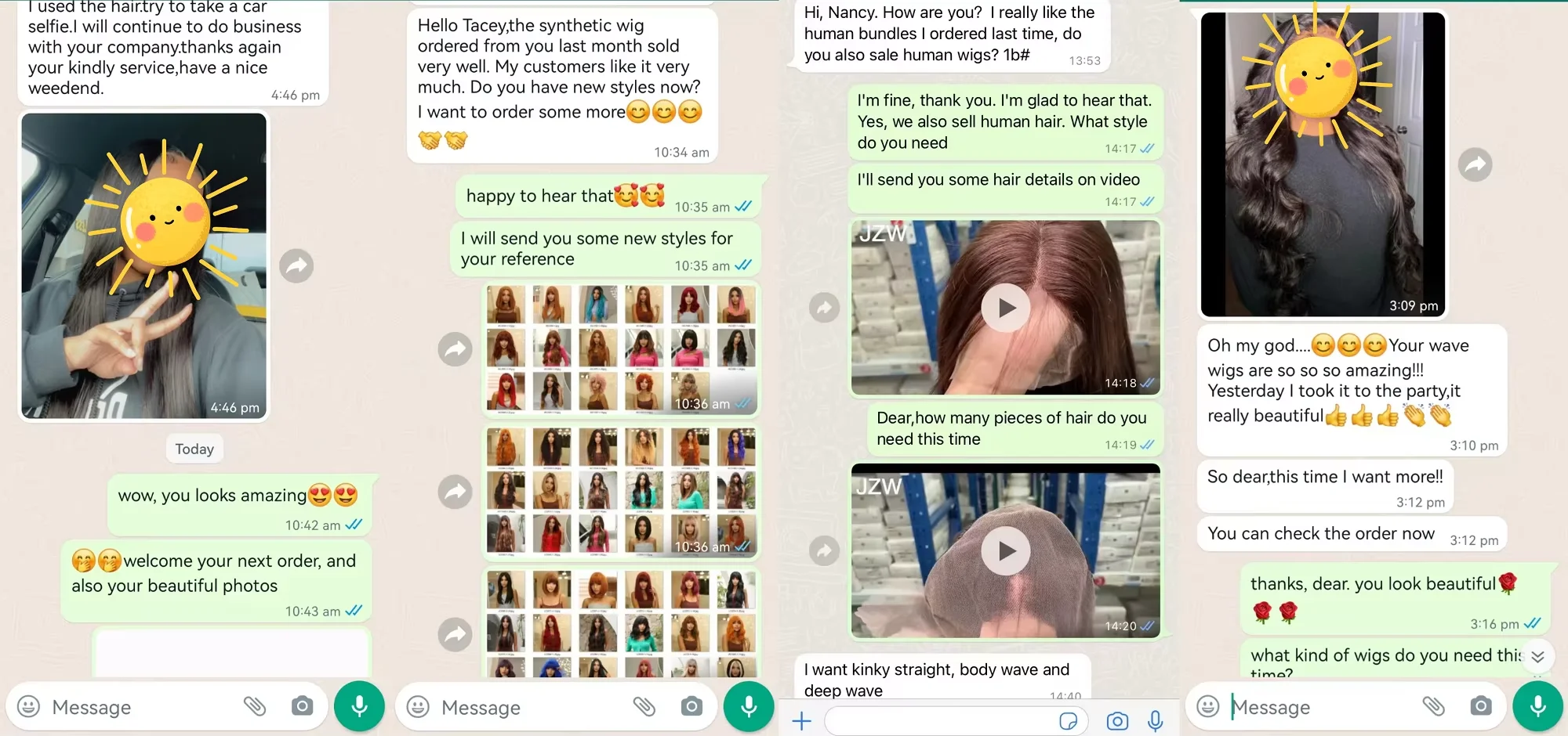 EASIHAIR Lange blonde synthetische Perücken für Frauen, gerade, geschichtete Naturhaar-Perücken mit Pony, hitzebeständige Perücken für den täglichen Gebrauch – Detail 20
