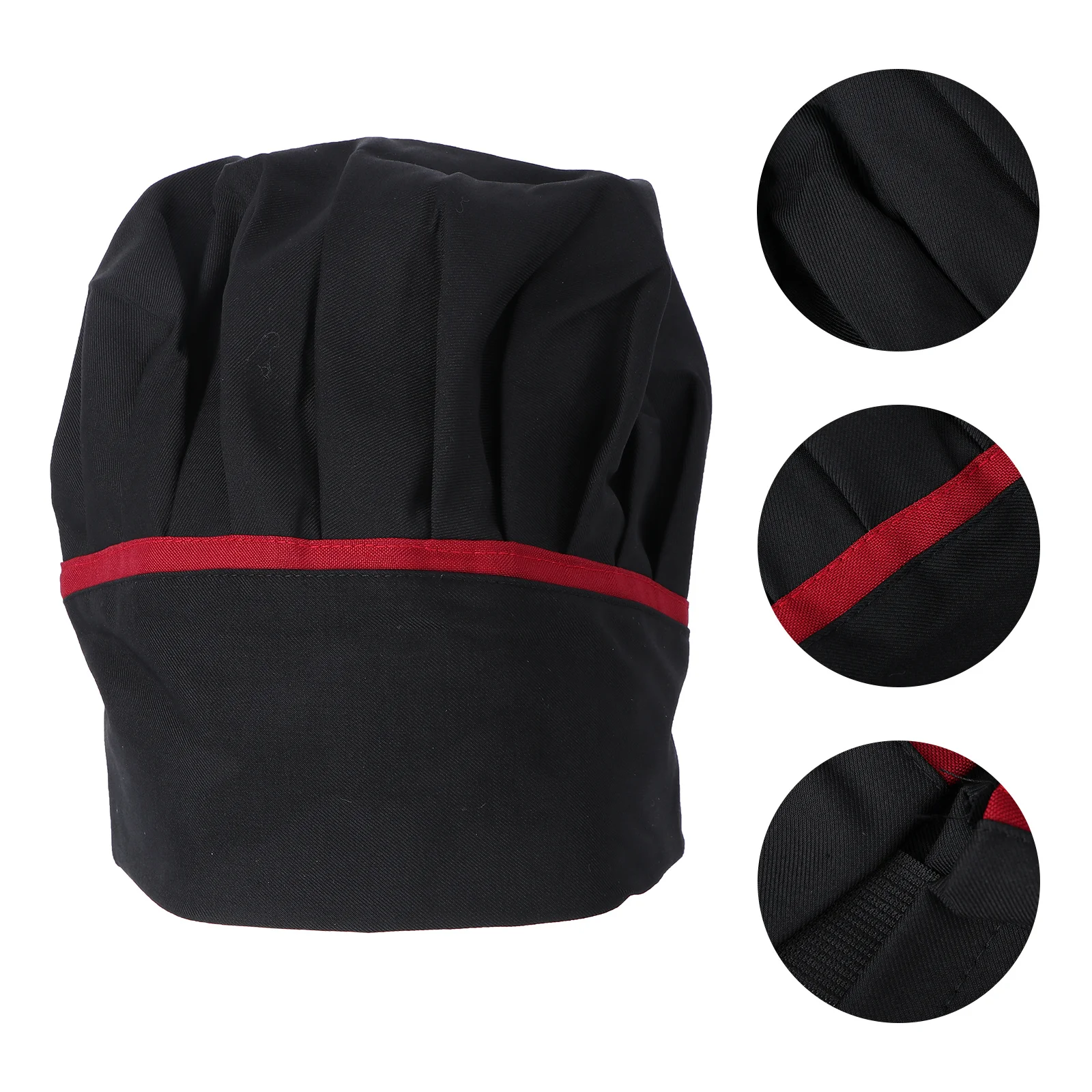 قبعة الشيف للمطعم مصنوعة من مزيج القطن والبوليستر بتصميم كلاسيكي مريح وسهل التنظيف لقبعة الطاهي لموظفي المطبخ #5