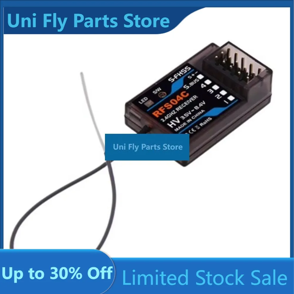 UniFlyRFS04 RFS04C RFS04F 4CH Receiver 2.4GHz FASST / S-FHSS 4CH+ SBUS Compatible FUTABA RC Car Truck Rock Crawlers 3PK 3PL