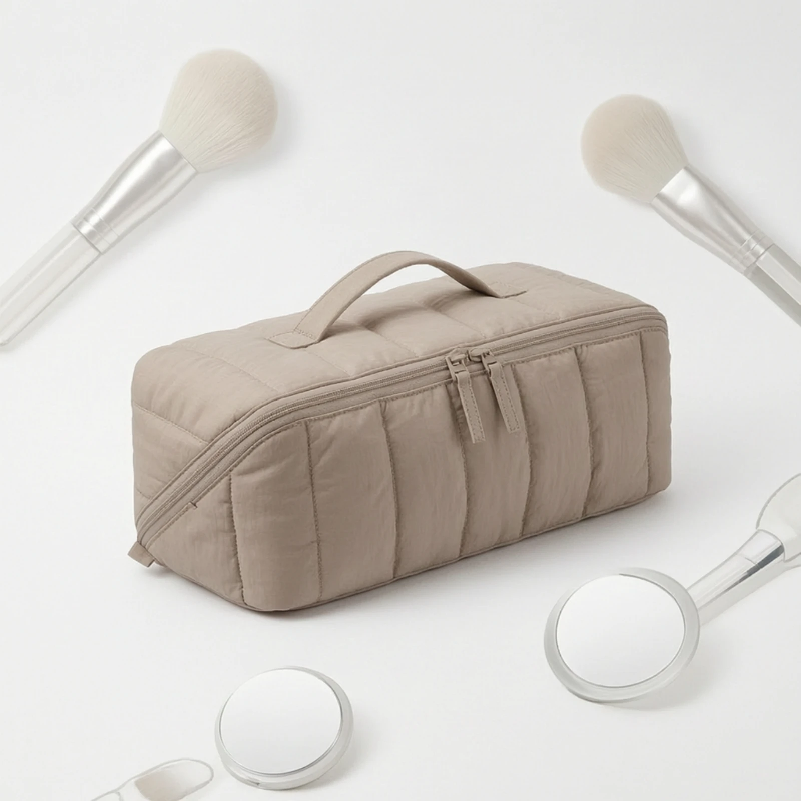 Hair Tool Bag with Handle Versatile Makeup Pouch with Handle Makeup Bag Multipurpose Cosmetic Pouch Spacious for Travelers