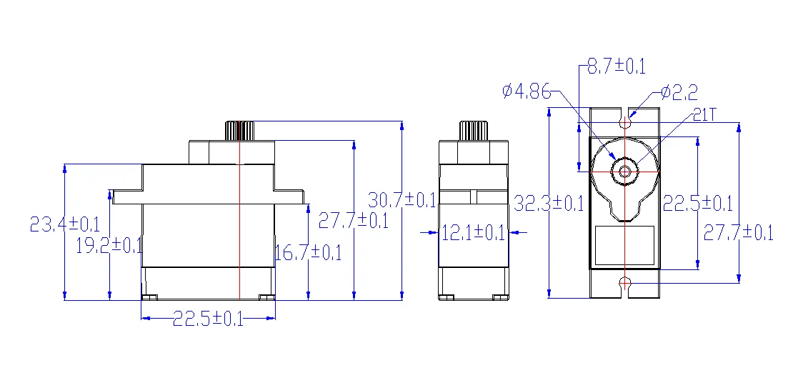 RC servomotor 9G micro 360 graden continue rotatie servo FS90R voor STEM een Rduino EDU-robot