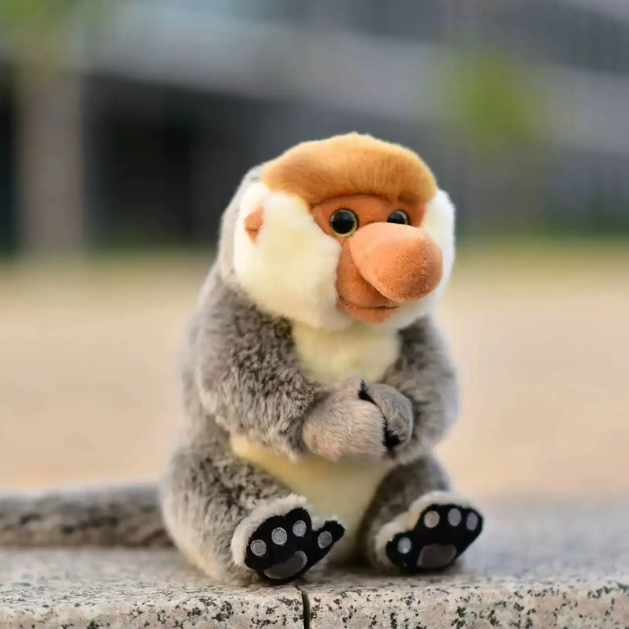 

Simulation Nasalis larvatus Plush Toy Monkey Plush Stuffed Animal Toy Room Decor