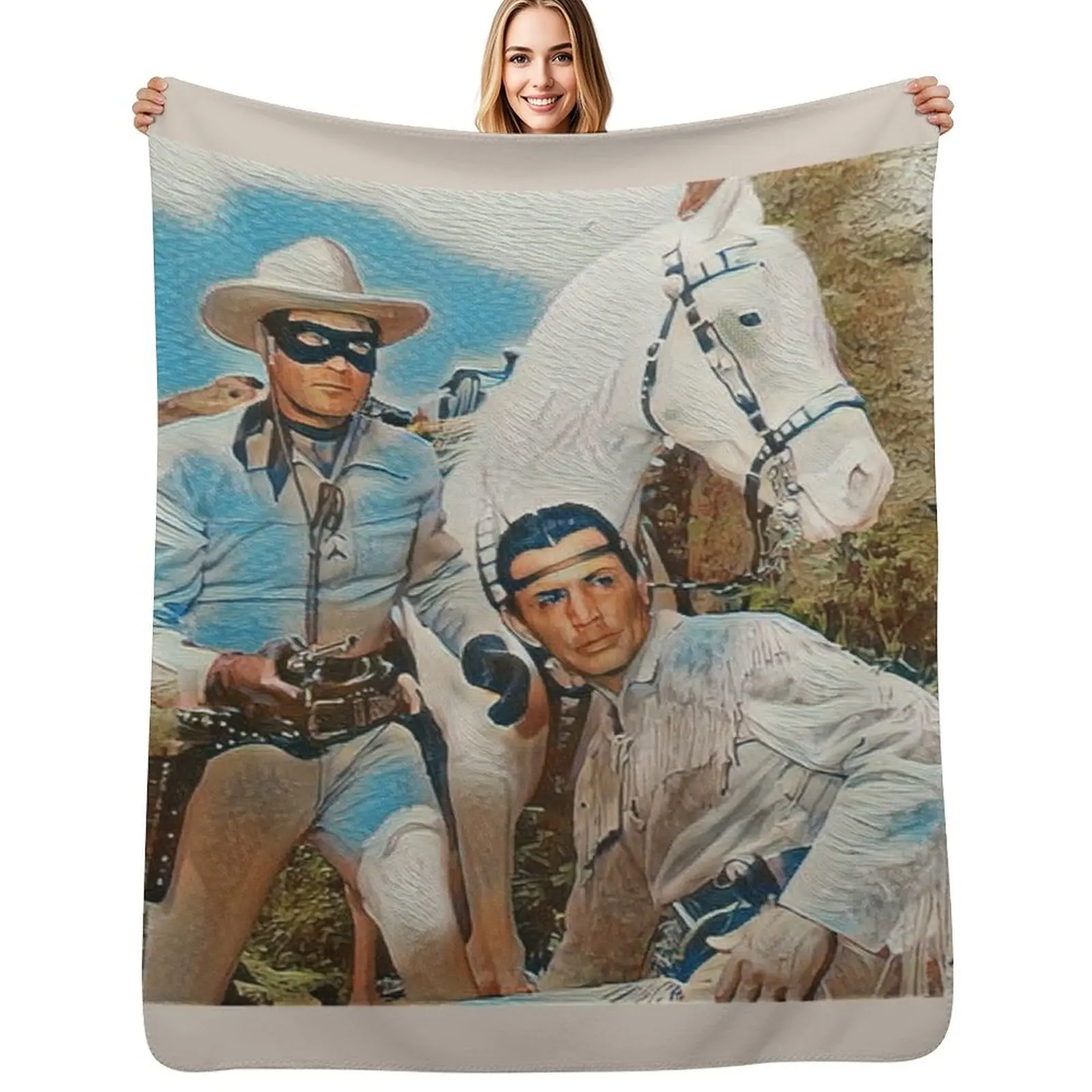 The Lone Ranger - Swirl Throw Blanket Warm Napping Blanket for Office Couch Bed