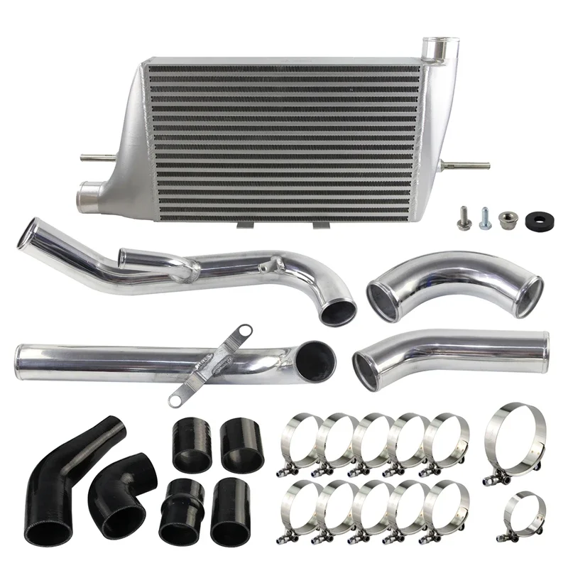 

Intercooler Pipe Hose Kit Front Mount Performance Bar & Plate Fits for Mistubishi Lancer EVO X 2008-2015 Aluminum Black/Silver