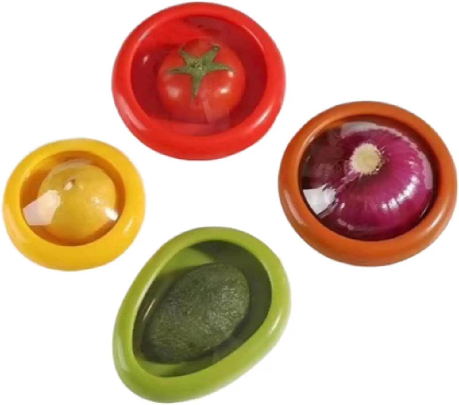 

4Pcs Silicone Fruit Box, Silicone Fruit Containers, Silicone Food Box, Suitable for Storing Grapes, Blueberries, Strawberries