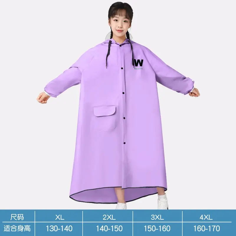 Poncho Imperméable Long pour Femme, Manteau de Pluie pour Garçons et Bol, Imperméables pour Enfants,