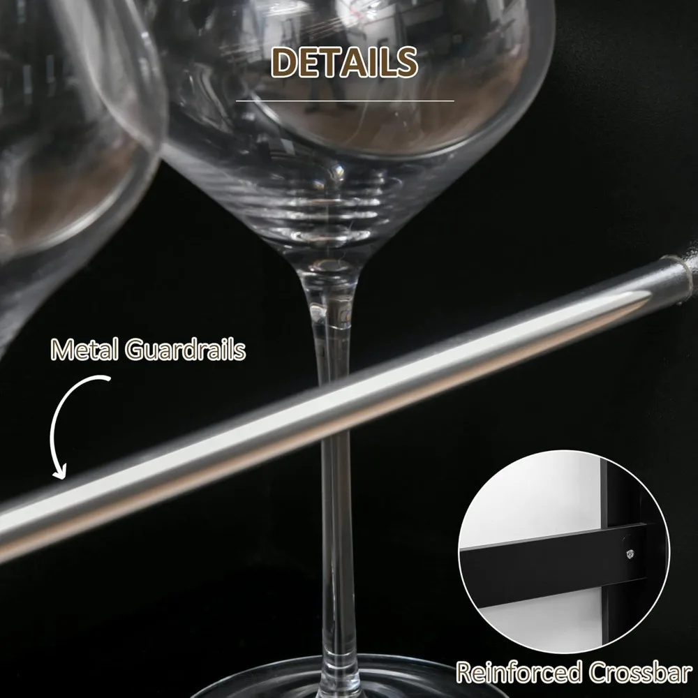 طاولة طعام حديثة بارتفاع طاولة طعام مع 3 أرفف تخزين للمطبخ وغرفة الطعام وغرفة المعيشة باللون الأسود #5