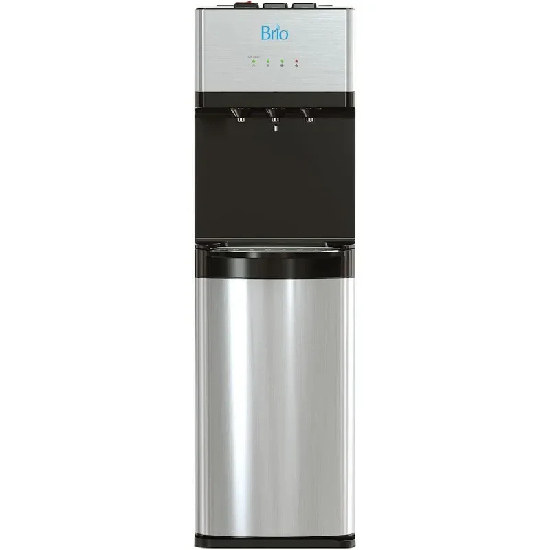 Bottleless Water Cooler Dispenser with 2 Stage Filtration - Self Cleaning, Hot Cold and Room Temperature Water. 2 Free Extra