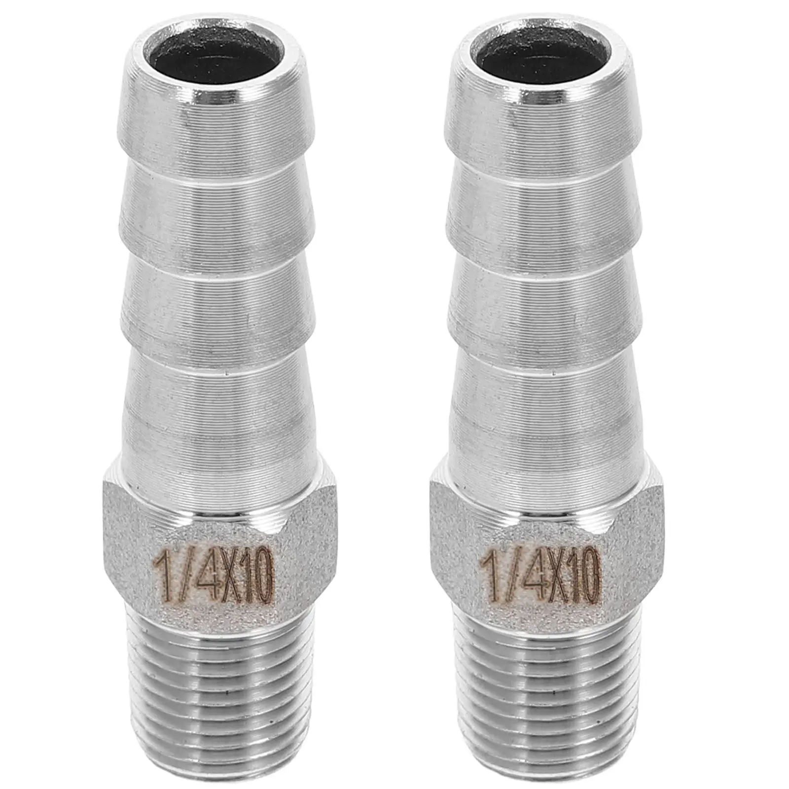 

2Pcs Brewing Pipe Fittings Gas Hose Connector Leak Proof Durable Stainless Steel Npt Male Thread Air Hose Adapter