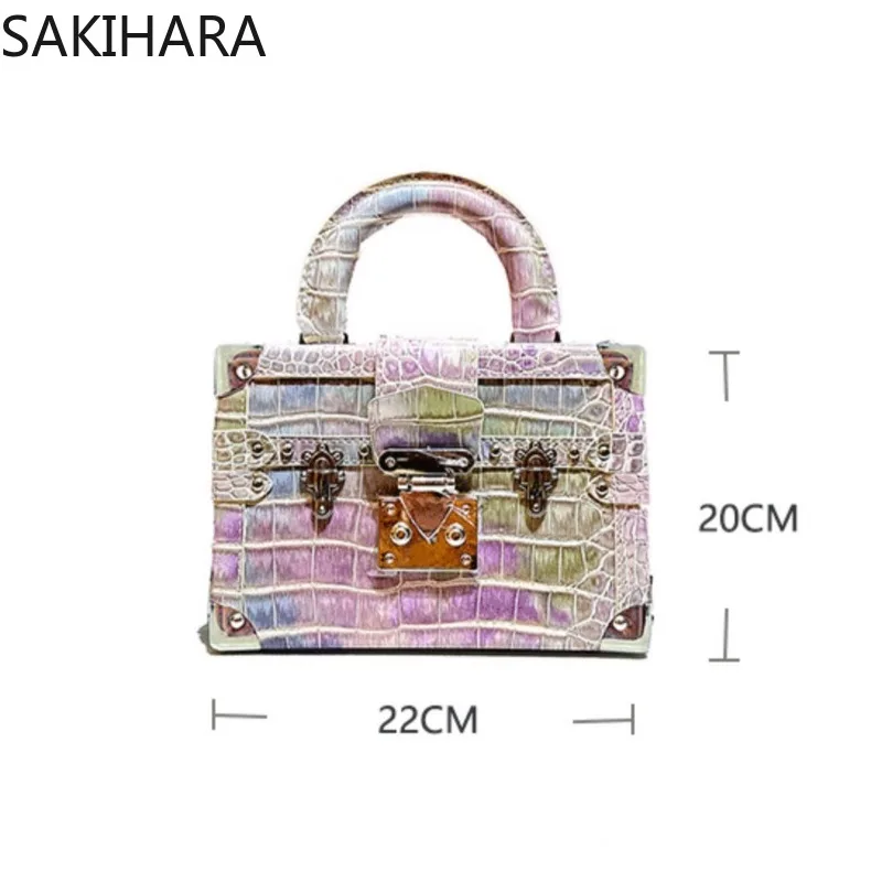 Luksusowe torebki i torebki Estetyczny projektant Patchwork Kontrastowy kolor Casual Vintage Elegancki Słodki Mini Moda Bolsas De Mujer