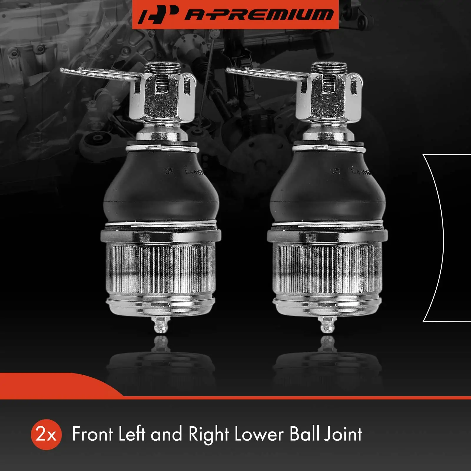 A-Premium 2x Front Lower Side Ball Joint for Ford E-150 2007-2014 E-250 2003-2014 E-250 Econoline 1992-2002 E-350 Econoline