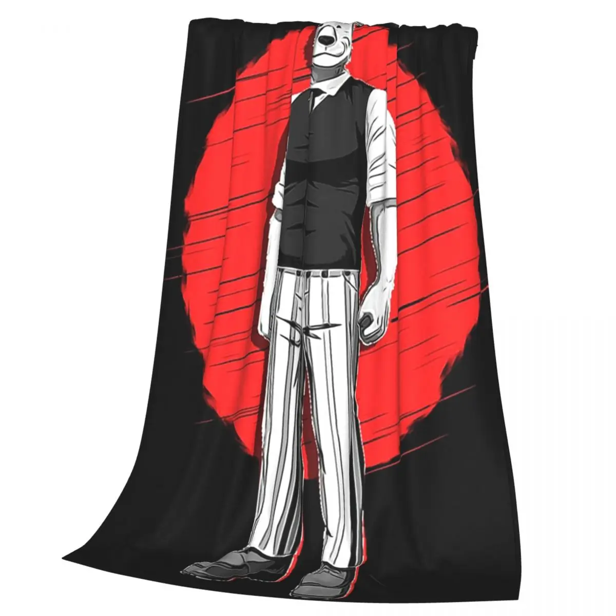 Riz - Beastars Blanket Soft Warm Flannel Throw Blanket Bedspread for Bed Living room Picnic Travel Home Couch