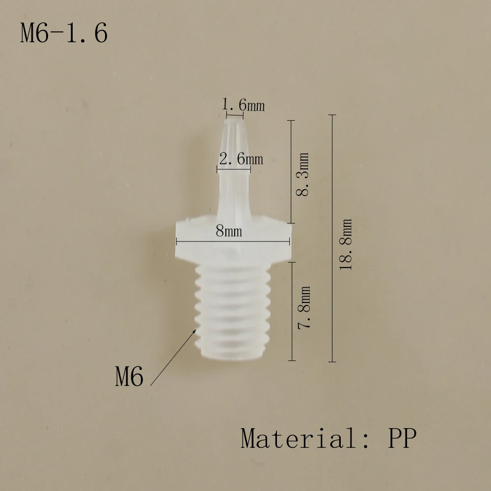 Schlauch Joint Adapter PP Kunststoff Luft Ventil Rohr Abgabe Kleber Subpackaging Fitting Anschluss – Detail 13