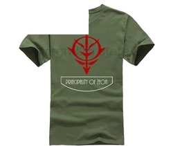 Gundam Principality of Zeon Earth Federation Anime T Shirt Tee