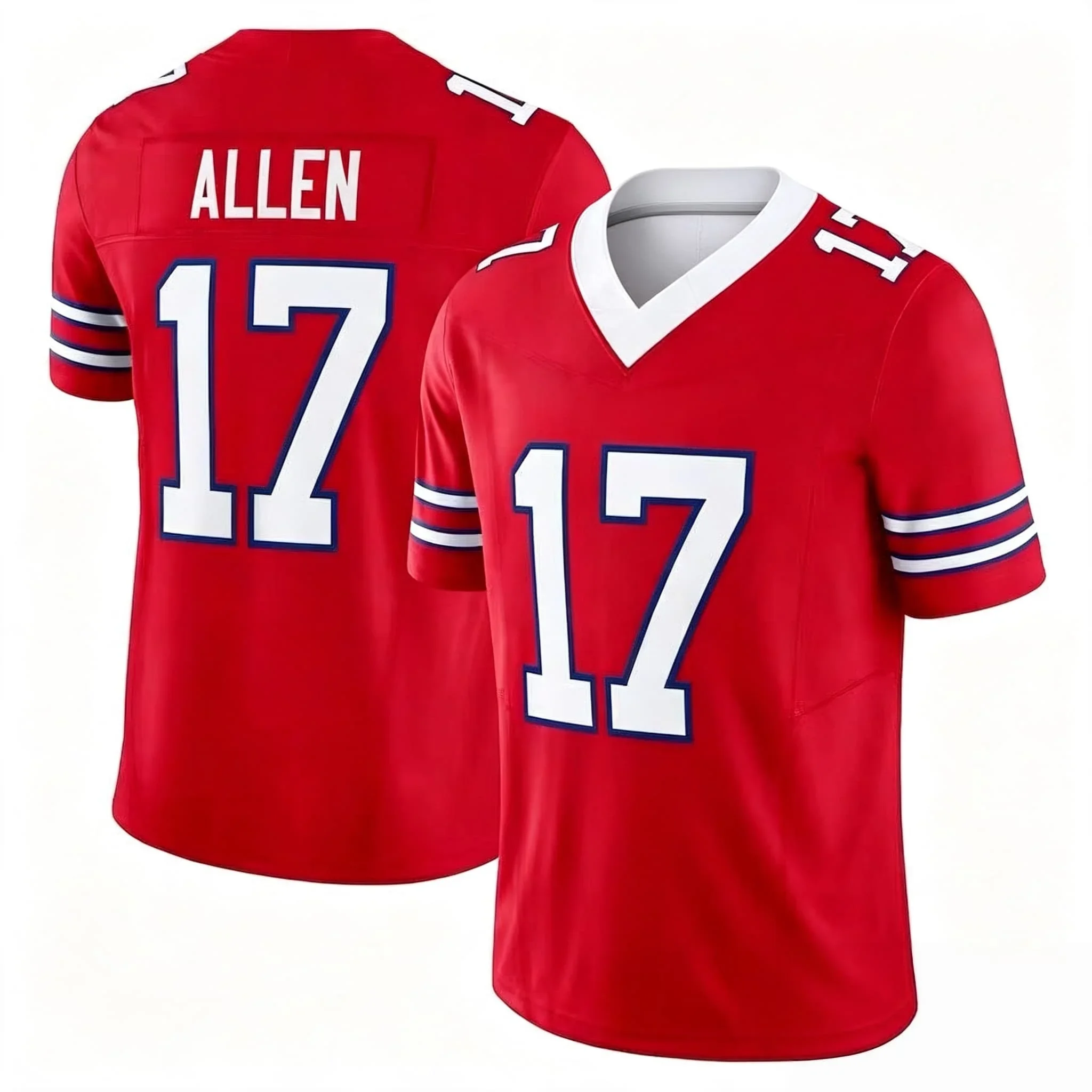 Neue White Buffalo American Jersey Sportbekleidung Trainingsteam-Trikots Bill Allen Nr. 17 Bedruckte Bestseller-Trikots für Familien – Detail 3