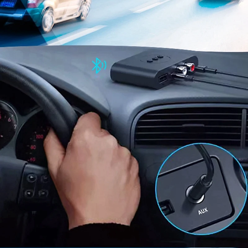 Bluetooth-приемник 5.3, беспроводной адаптер AUX, аудиовыход для мобильного телефона, RCA, аудиоусилитель в старом стиле, USB-плеер