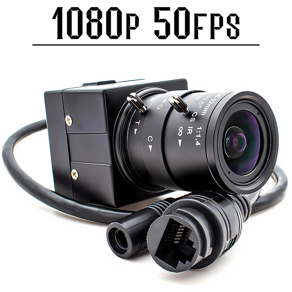 

50FPS High Speed 1080P IP Camera 5-50mm Manual Zoom Varifocal CS Lens Security Onvif RTSP CCTV System Video Surveillance Camera