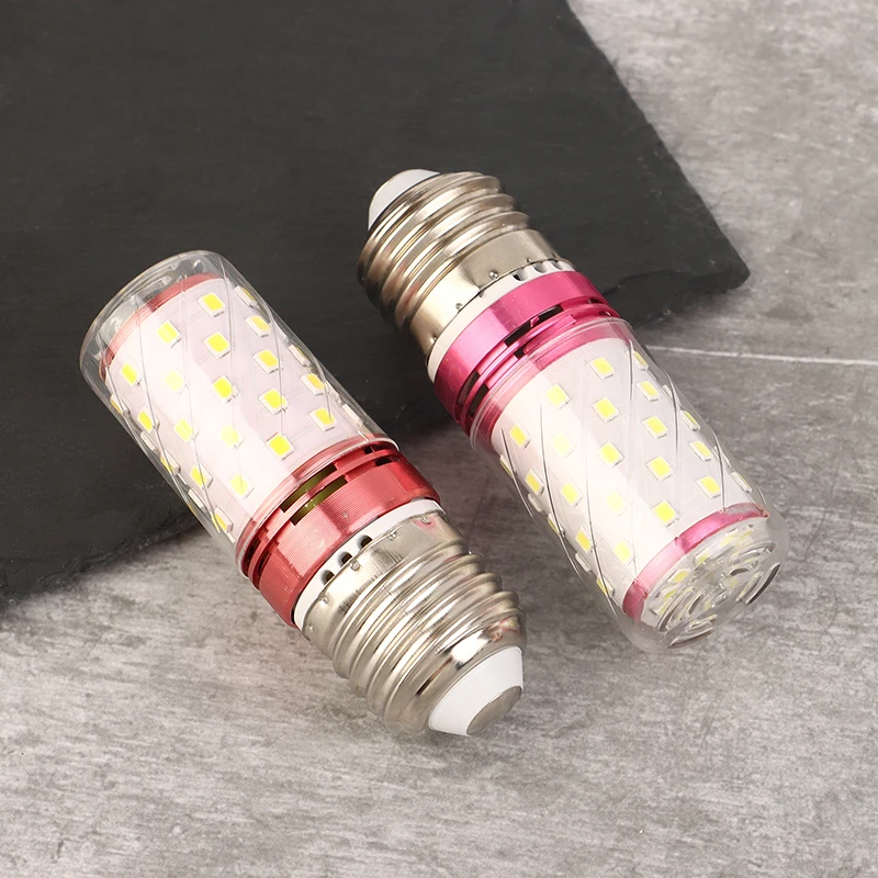1Pc 220V Żarówka Led E14 E27 Żarówka Led Świeca Stół Kukurydza Lampa Led 12W Żarówka Żyrandol Oświetlenie Świeca LED Światło