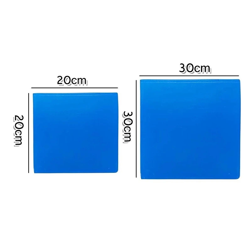 2CM Blue Motorcycle Universal Seat Cushion Gel Pad Cool Pad Shock Absorption Mat DIY Cut Cushion