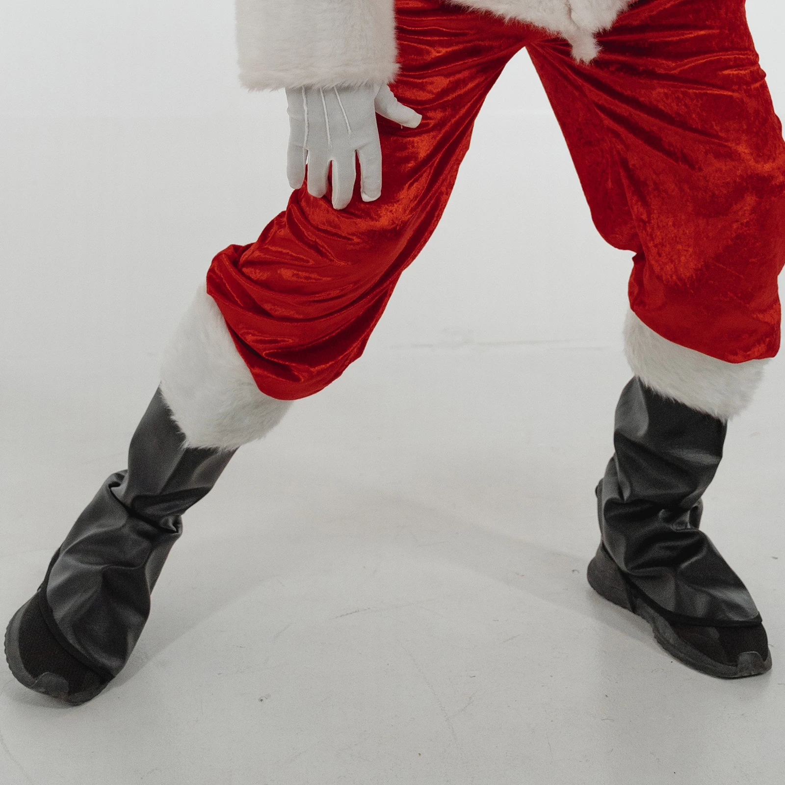 Claus Boot Covers Christmas Cosplay Costume Adult Male Fun Party Favor Xmas Supplies Decorative Shoes Holiday